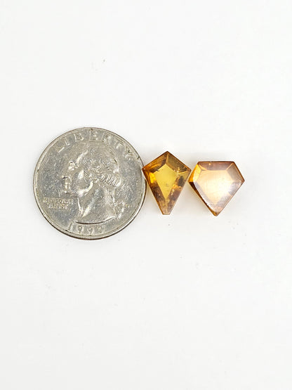 Amber Geometric Cabochon