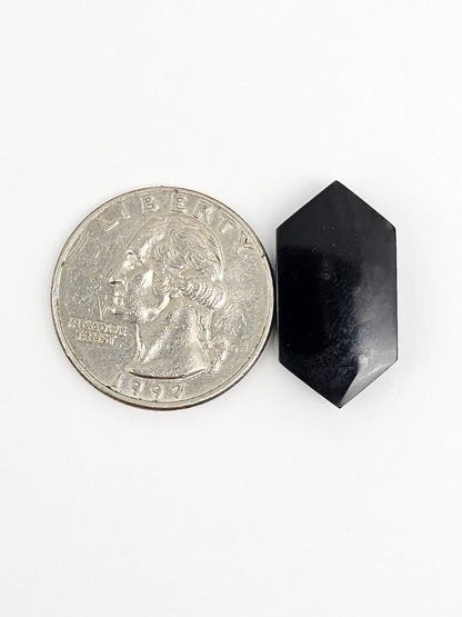Geometric obsidian Cabochon | Natural Mexican Obsidian for Silversmiths