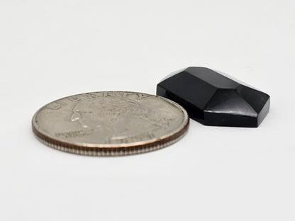 Geometric obsidian Cabochon | Natural Mexican Obsidian for Silversmiths