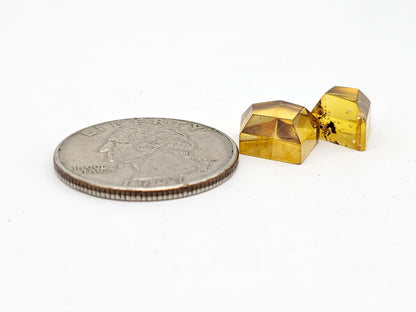 Amber Geometric Cabochon