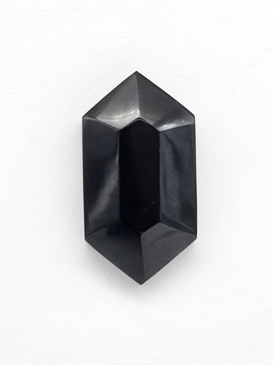 Geometric obsidian Cabochon | Natural Mexican Obsidian for Silversmiths