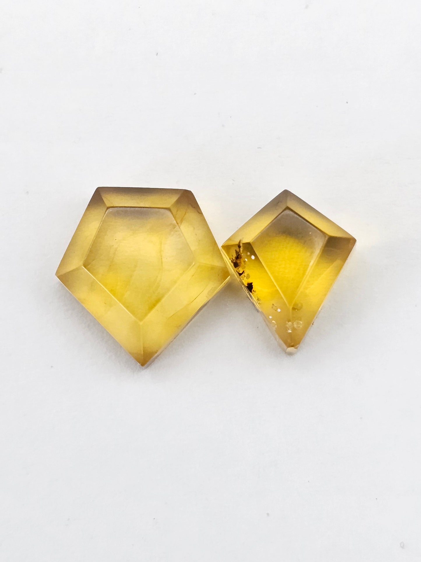 Amber Geometric Cabochon