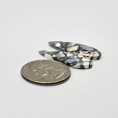 Maligano Jasper cabochon pair