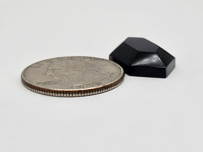 Geometric obsidian Cabochon | Natural Mexican Obsidian for Silversmiths