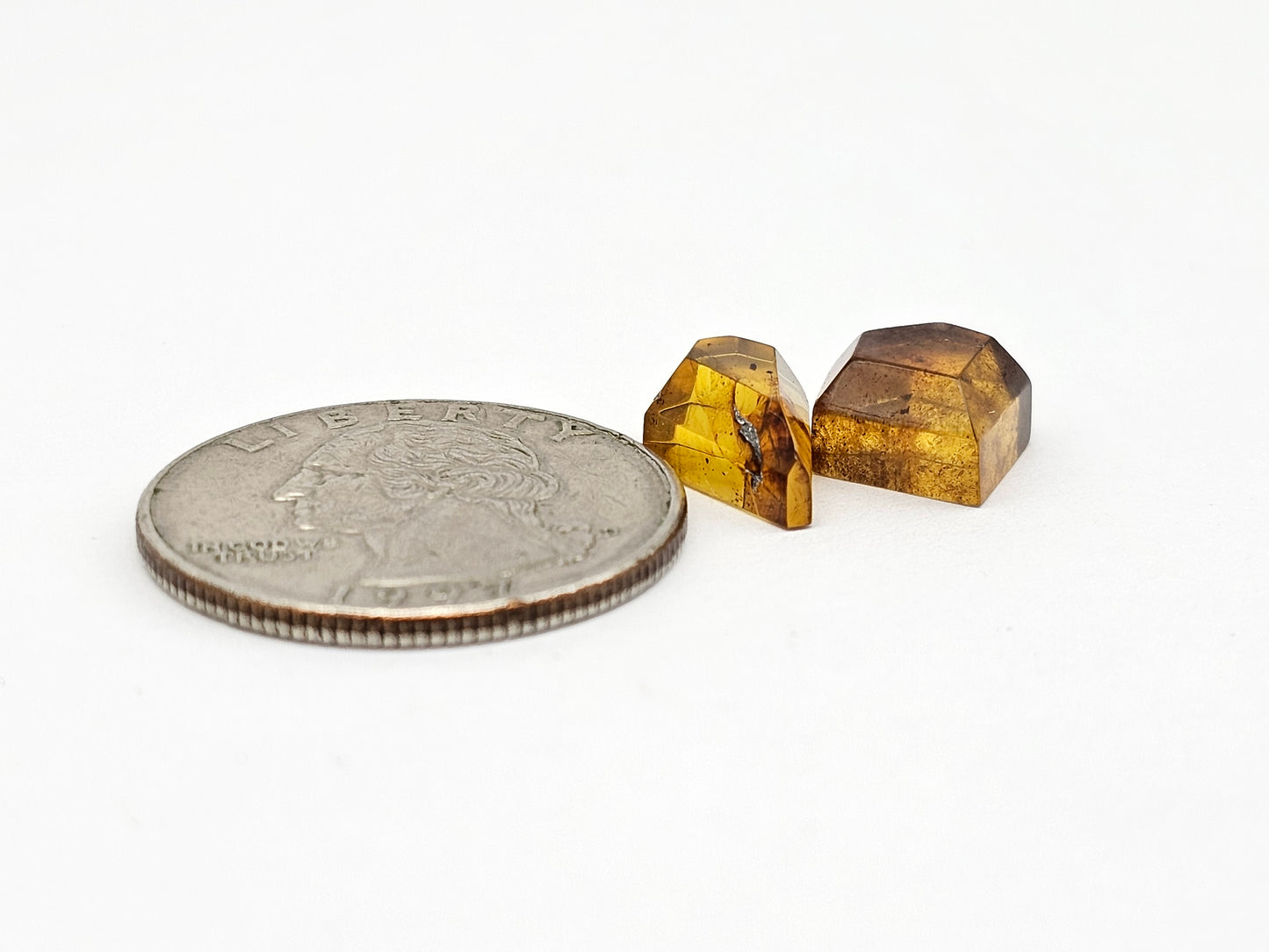 Amber Geometric Cabochon
