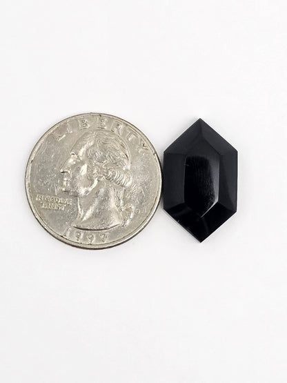 Geometric obsidian Cabochon | Natural Mexican Obsidian for Silversmiths