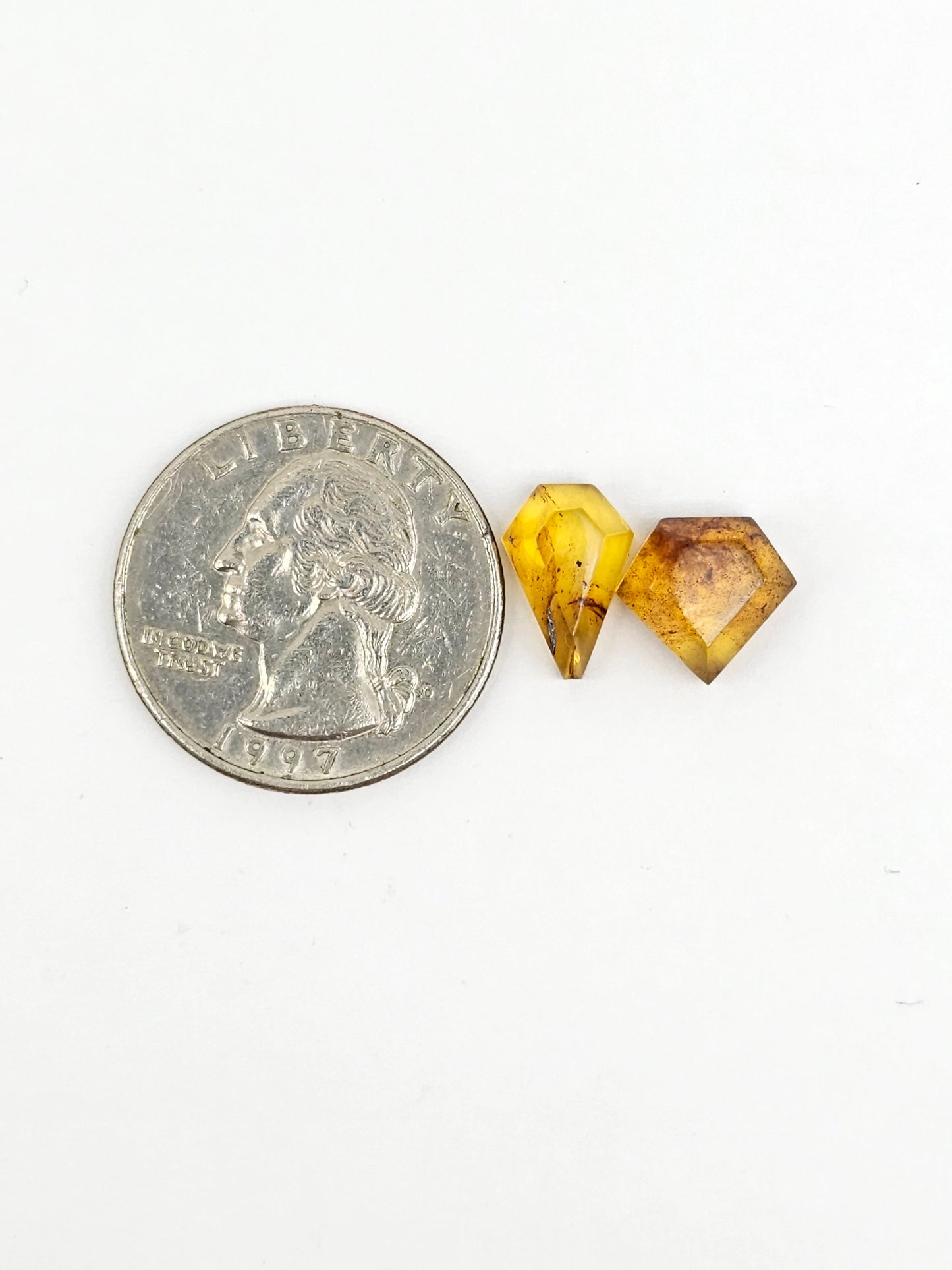 Amber Geometric Cabochon