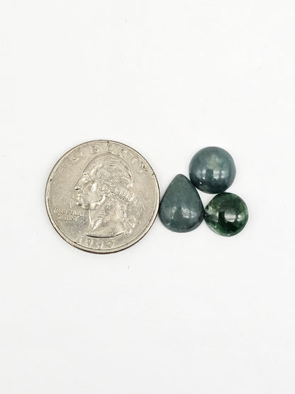 Natural Guatemalan Jade Cabochon Lot