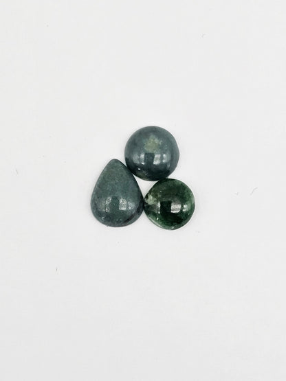 Natural Guatemalan Jade Cabochon Lot
