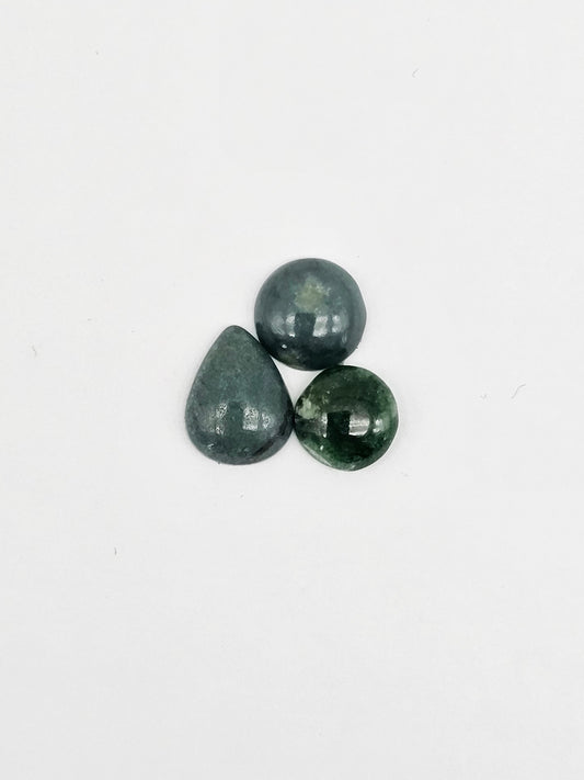 Natural Guatemalan Jade Cabochon Lot