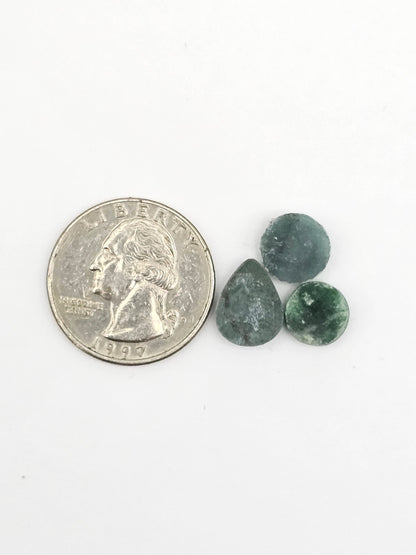 Natural Guatemalan Jade Cabochon Lot
