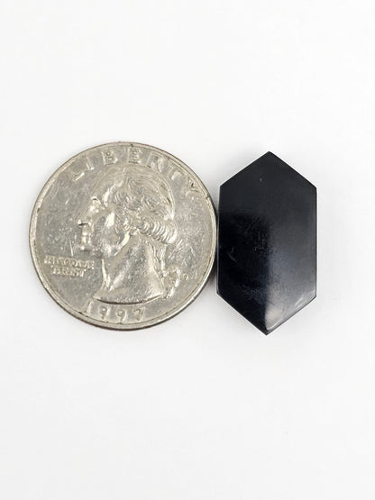 Geometric obsidian Cabochon | Natural Mexican Obsidian for Silversmiths