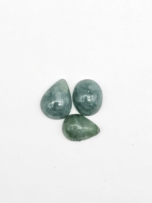 Natural Guatemalan Jade Cabochon Lot