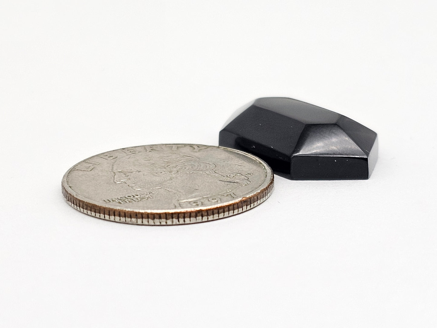 Geometric obsidian Cabochon | Natural Mexican Obsidian for Silversmiths