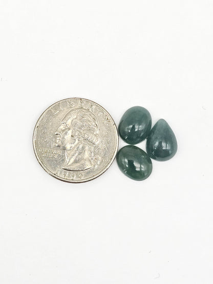 Natural Guatemalan Jade Cabochon Lot