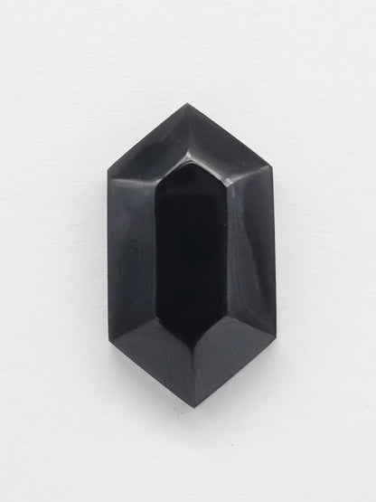 Geometric obsidian Cabochon | Natural Mexican Obsidian for Silversmiths