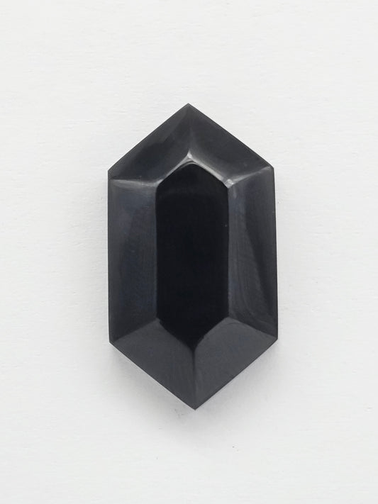 Geometric obsidian Cabochon | Natural Mexican Obsidian for Silversmiths