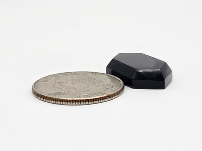 Geometric obsidian Cabochon | Natural Mexican Obsidian for Silversmiths