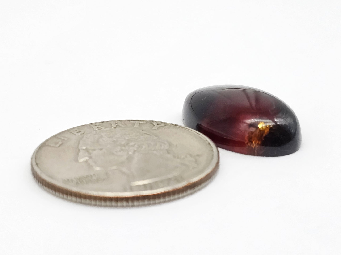Amber Red Cabochon