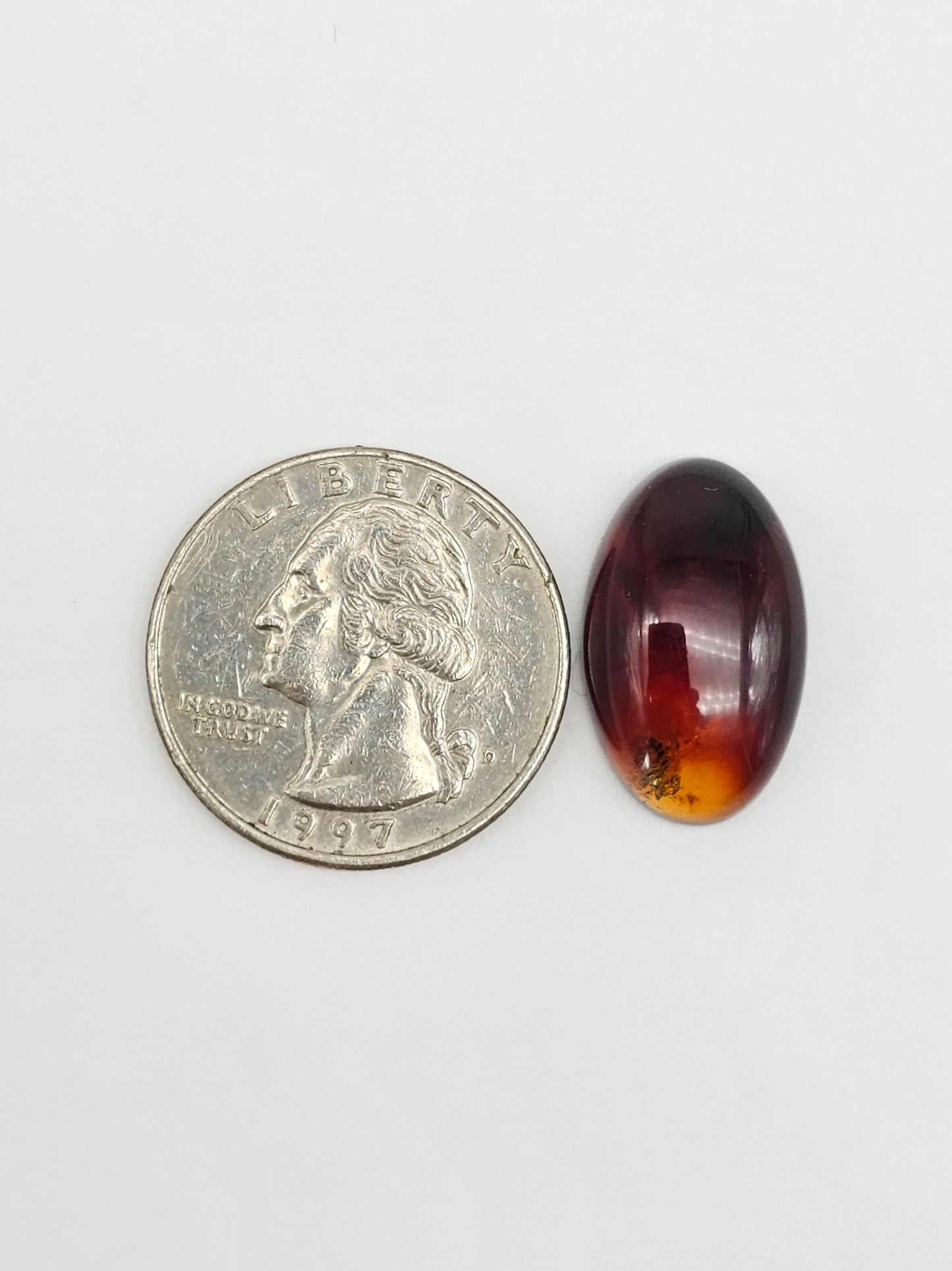 Amber Red Cabochon