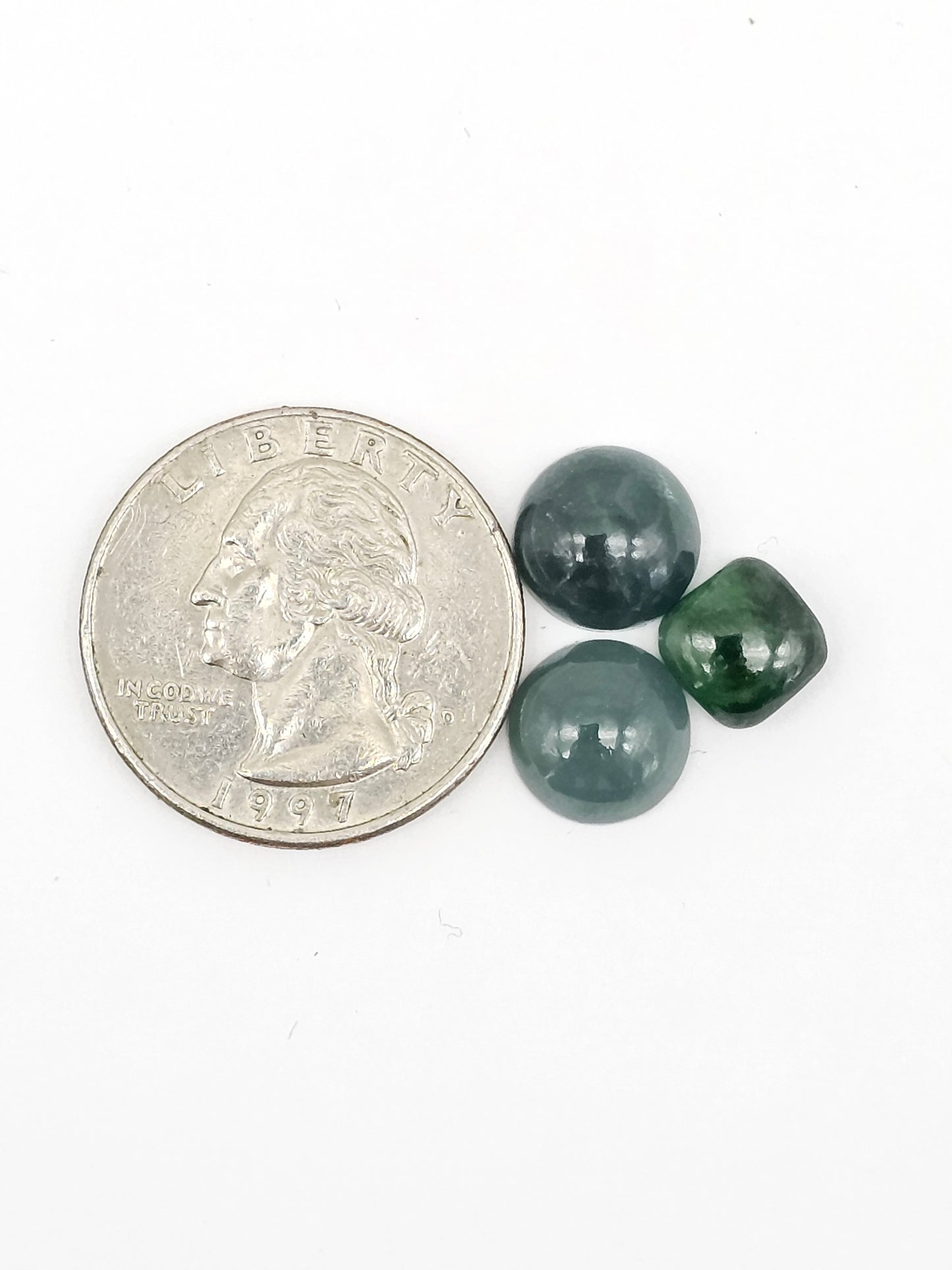 Natural Guatemalan Jade Cabochon Lot