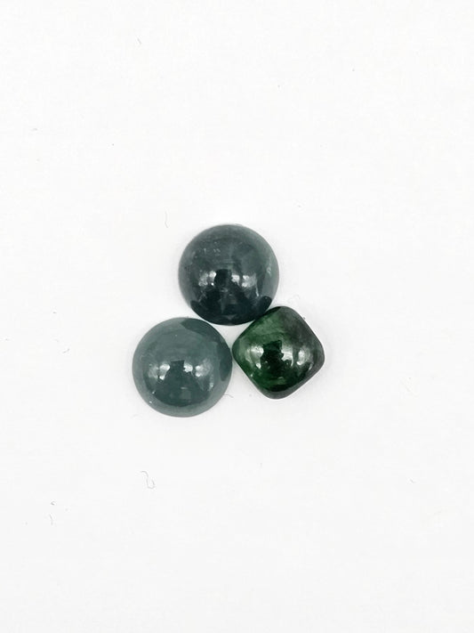 Natural Guatemalan Jade Cabochon Lot