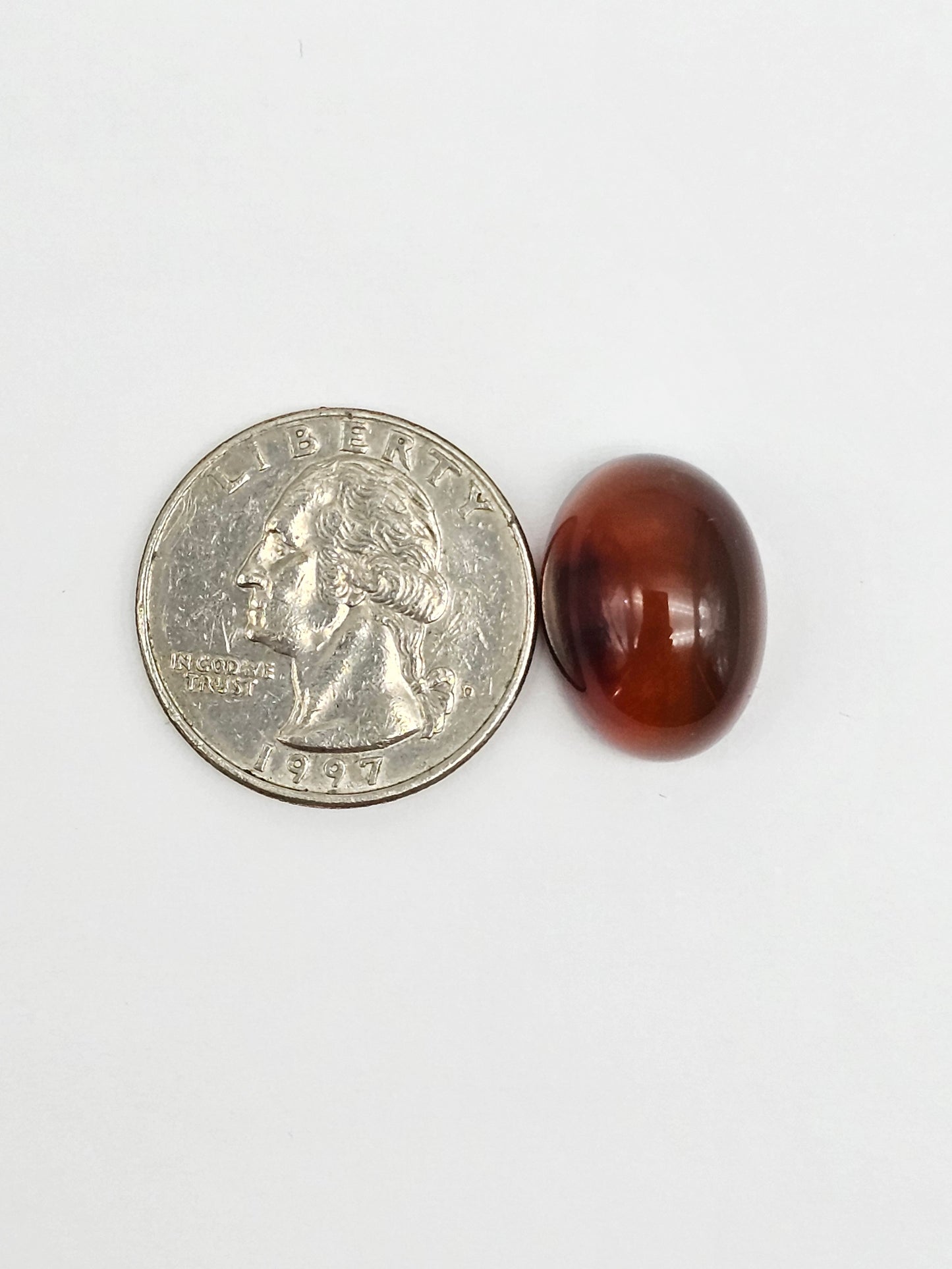 Amber Red Cabochon