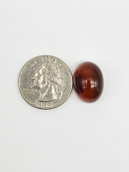 Amber Red Cabochon