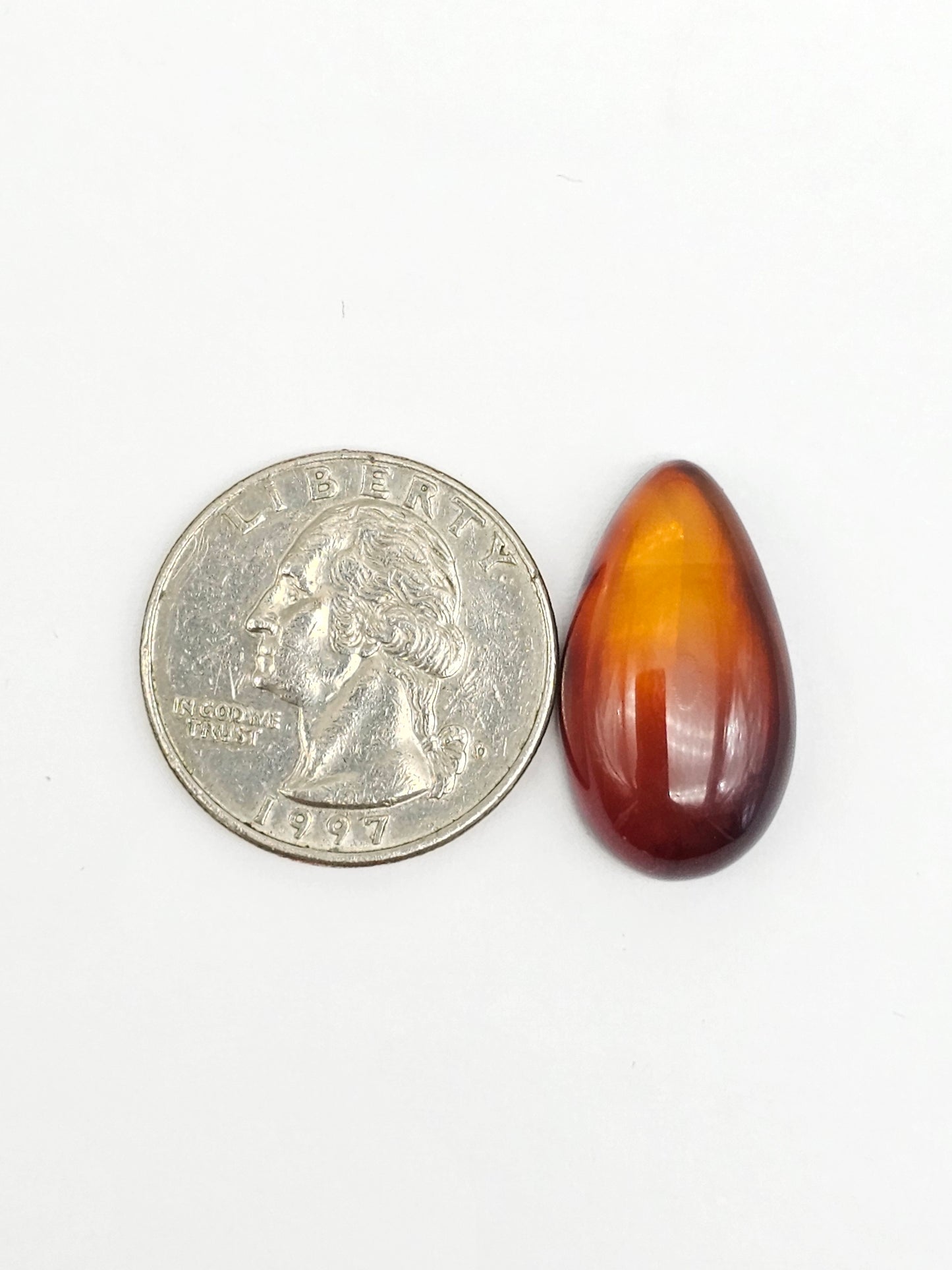 Amber Red Cabochon