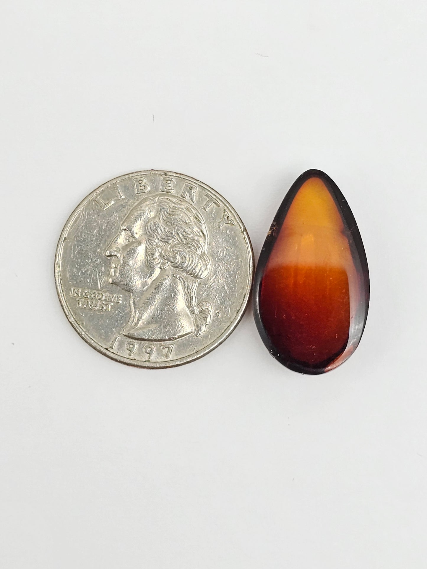 Amber Red Cabochon