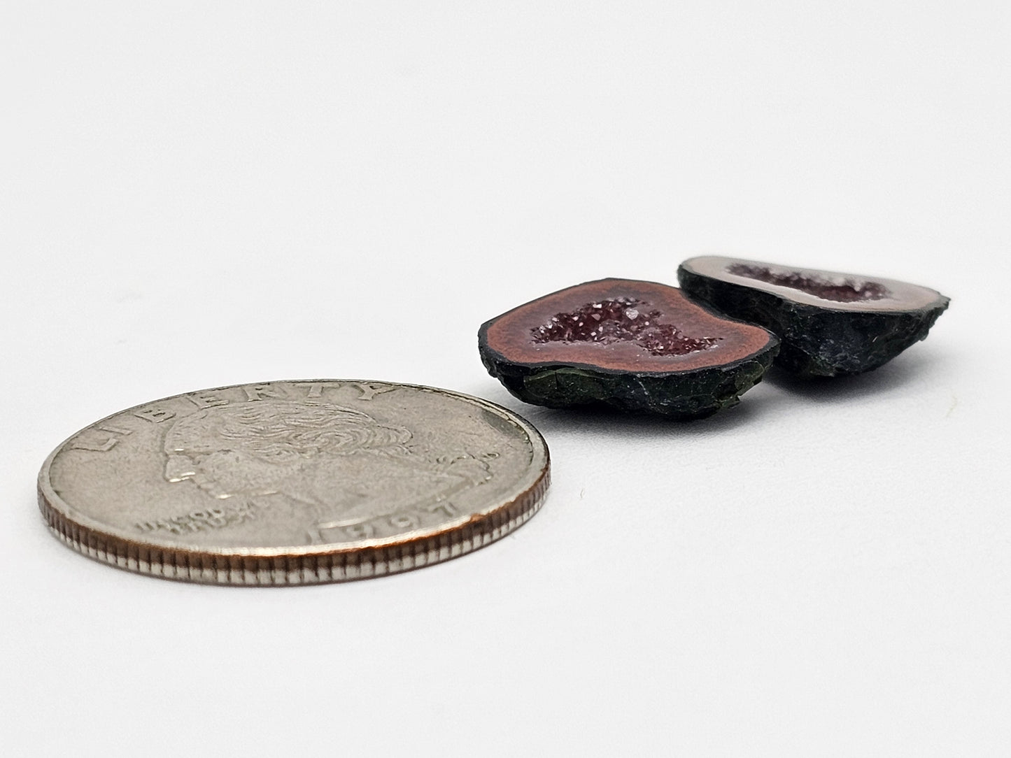 Tabasco Geode Cabochon Pair | Natural Mexican Geode