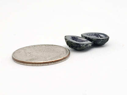 Tabasco Geode Cabochon Pair | Natural Mexican Geode