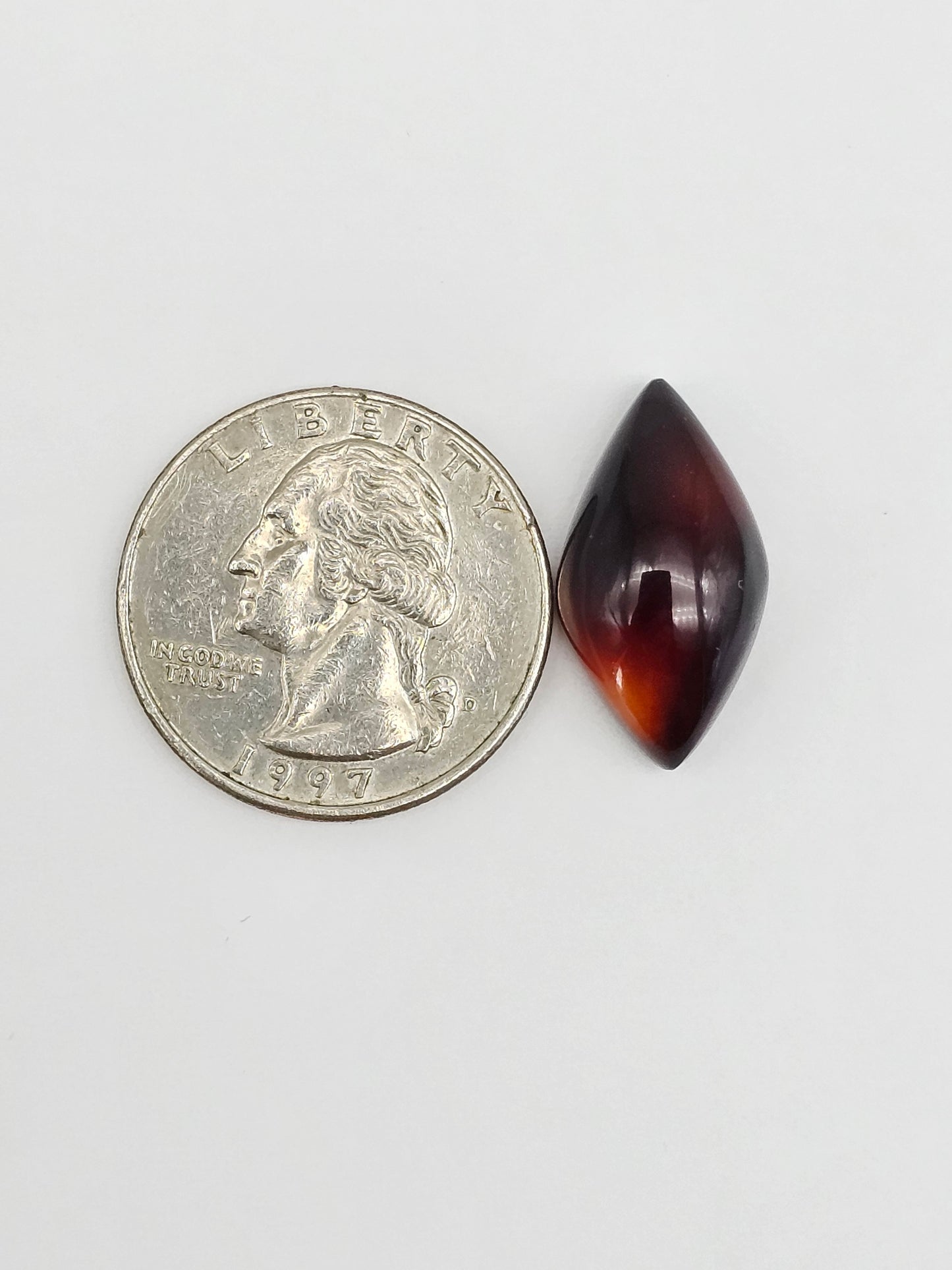 Amber Red Cabochon