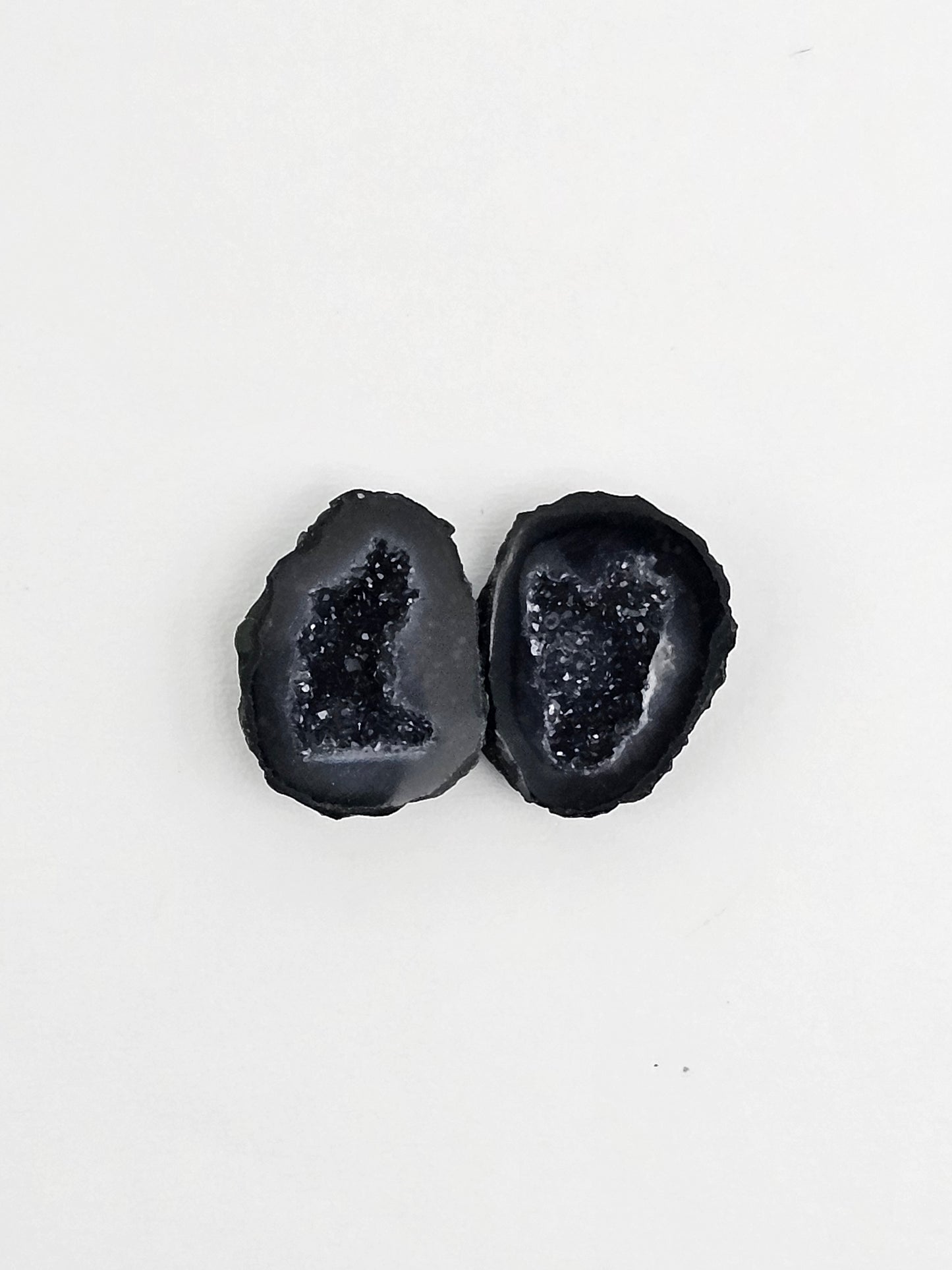 Tabasco Geode Cabochon Pair | Natural Mexican Geode