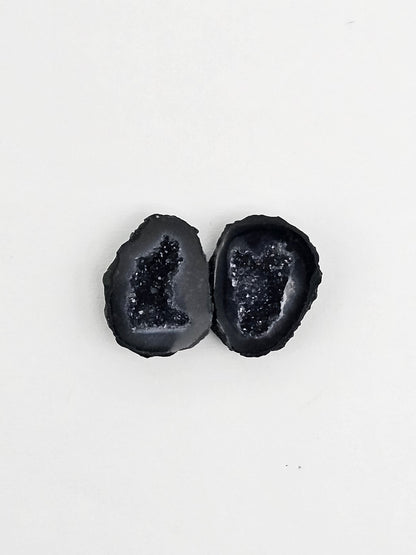 Tabasco Geode Cabochon Pair | Natural Mexican Geode