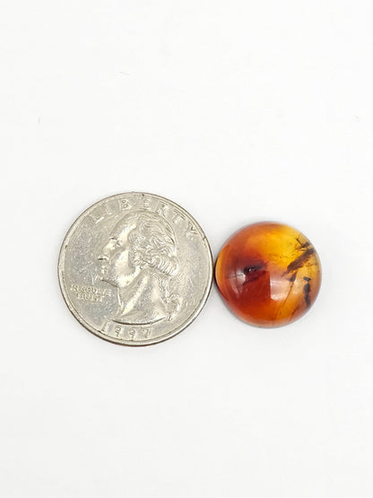 Amber Red Cabochon
