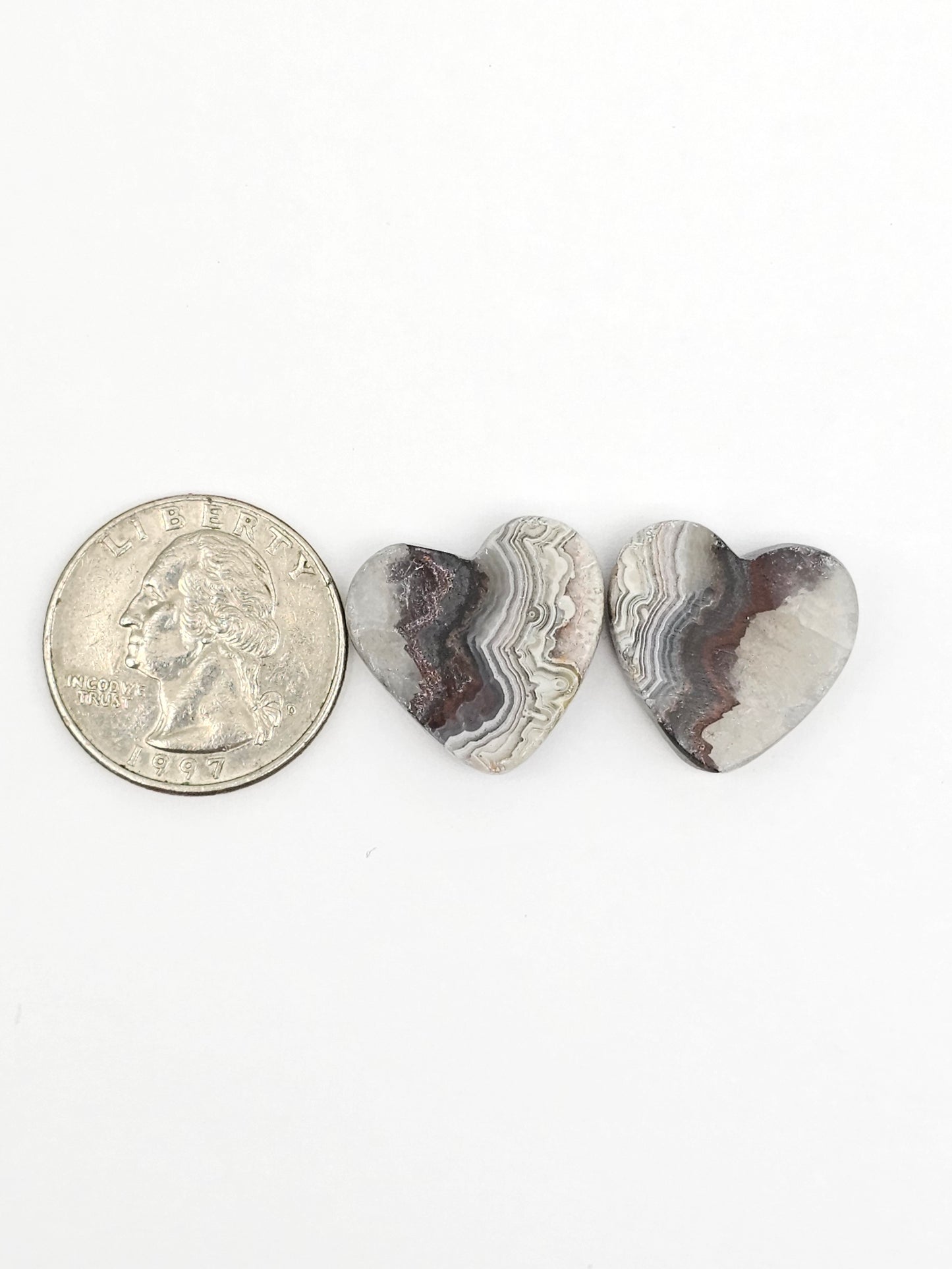 Mexican Crazy Lace Agate Pair Cabochons