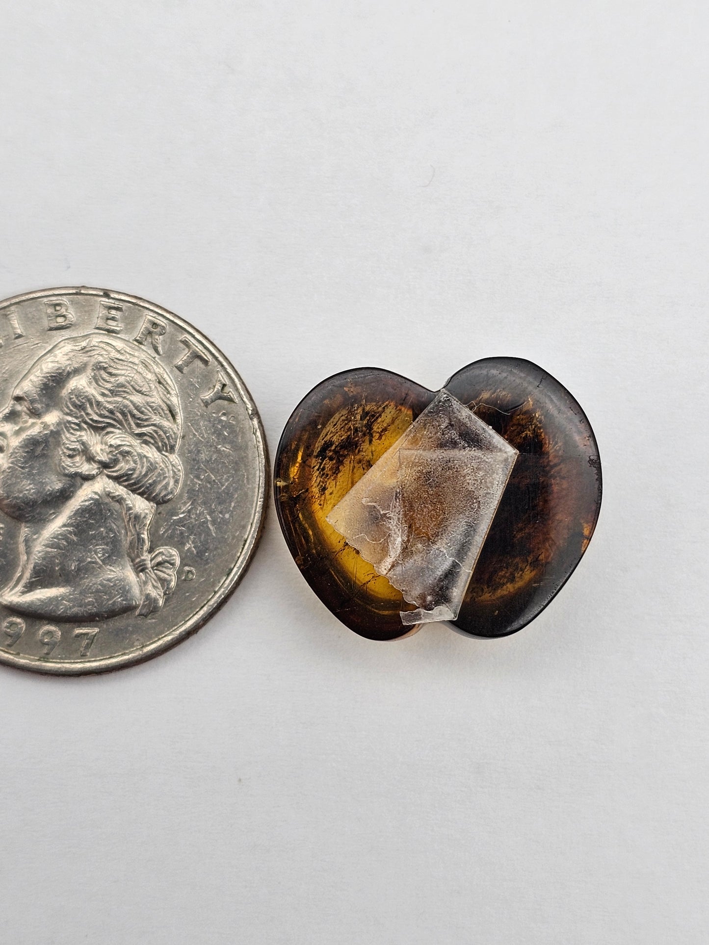 Amber authentic cabochon large