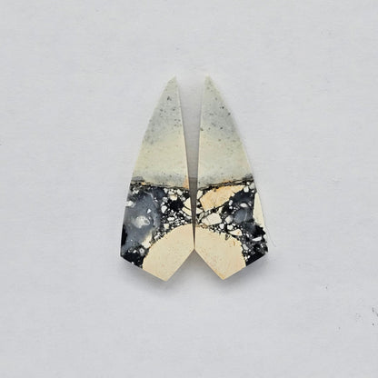 Maligano Jasper cabochon pair