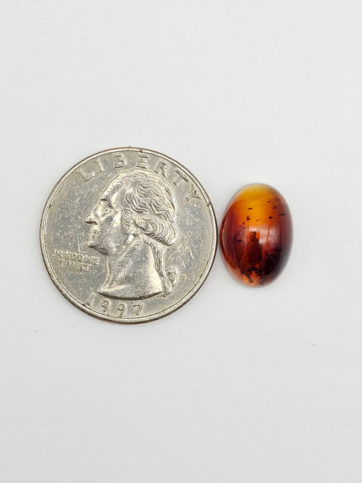 Amber Red Cabochon