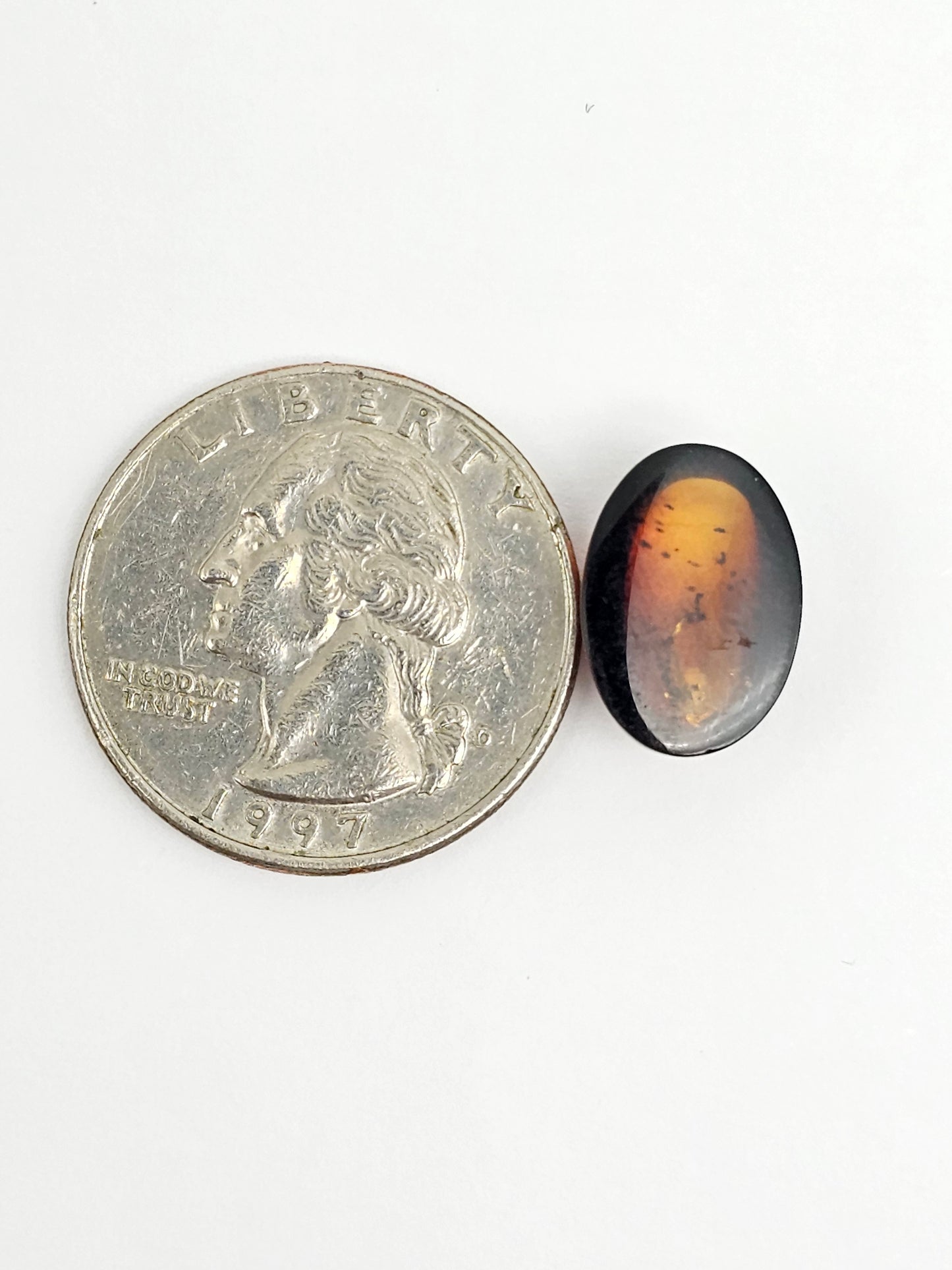 Amber Red Cabochon