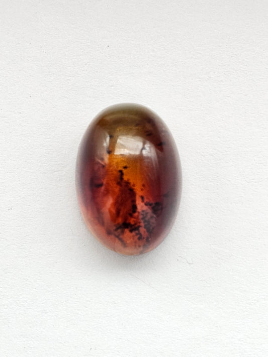 Amber Red Cabochon