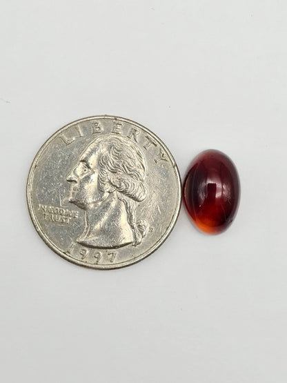 Amber Red Cabochon