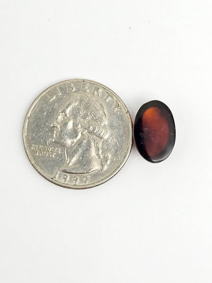 Amber Red Cabochon