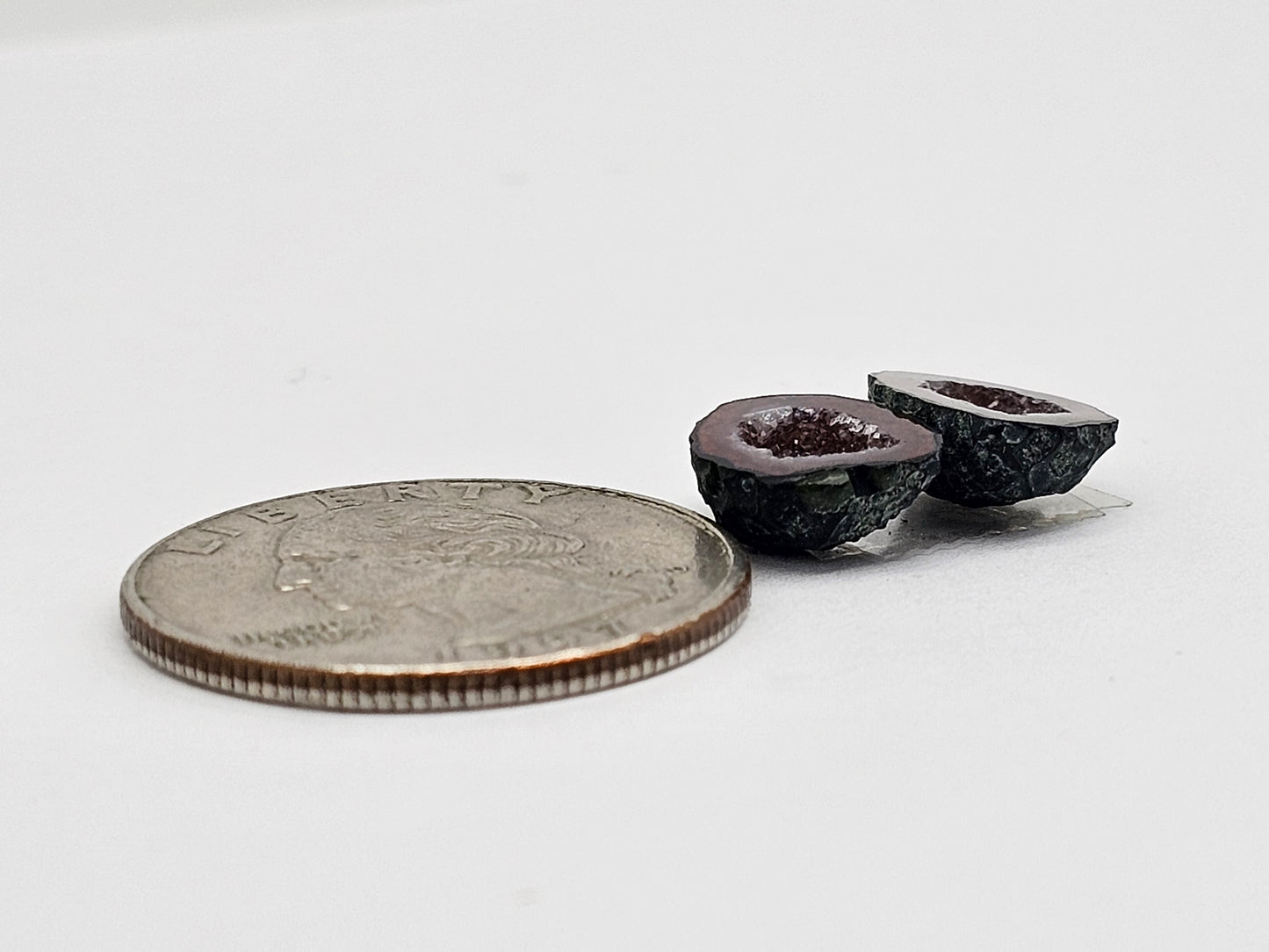 Tabasco Geode Cabochon Pair | Natural Mexican Geode