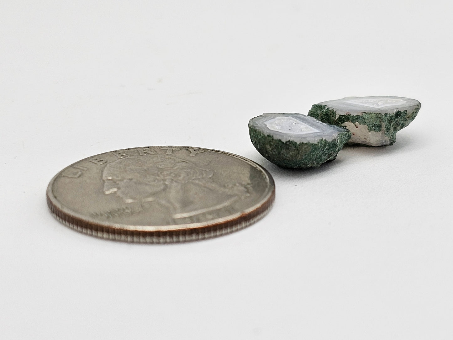Tabasco Geode Cabochon Pair | Natural Mexican Geode