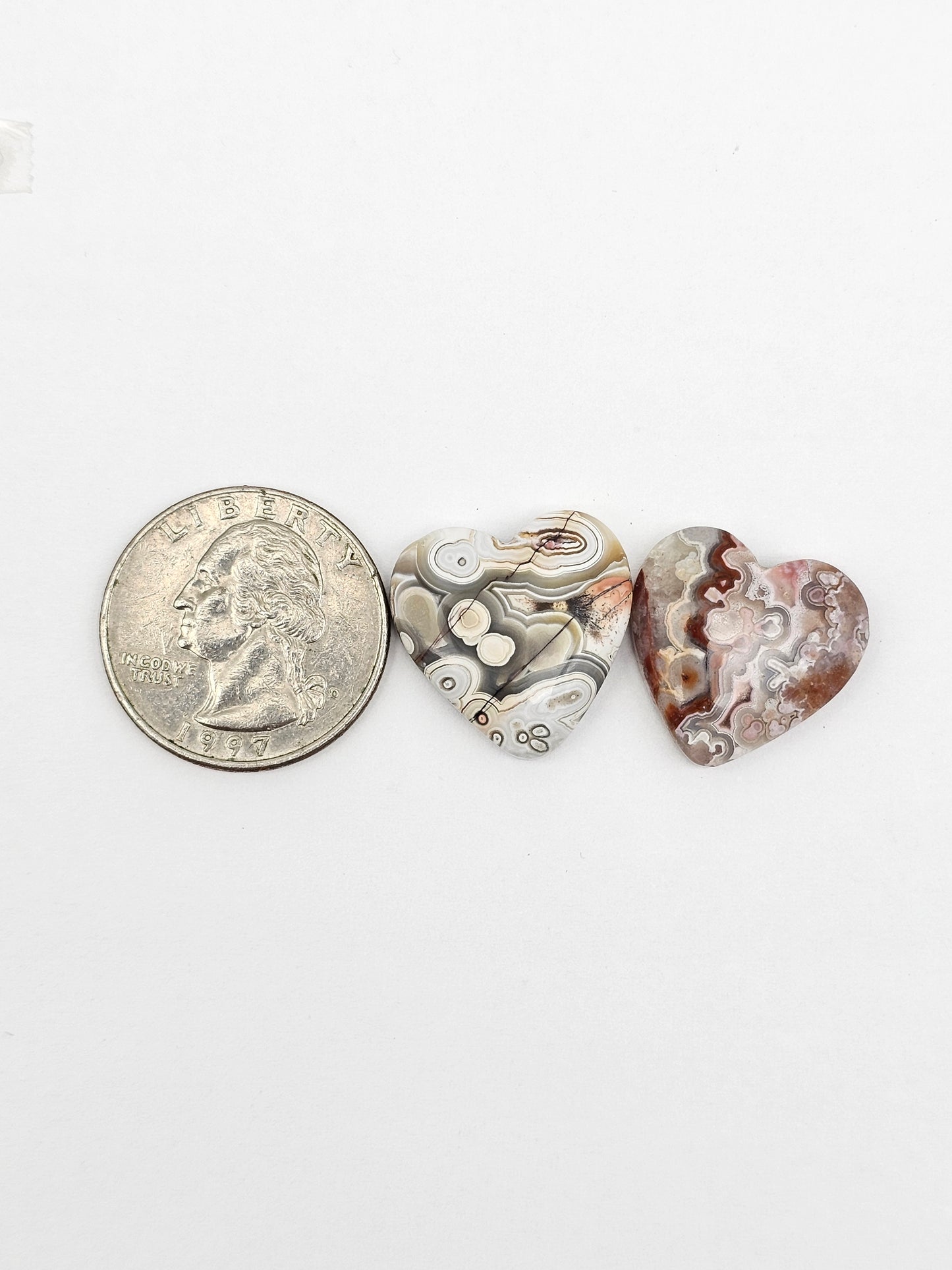 Mexican Crazy Lace Agate Pair Cabochons