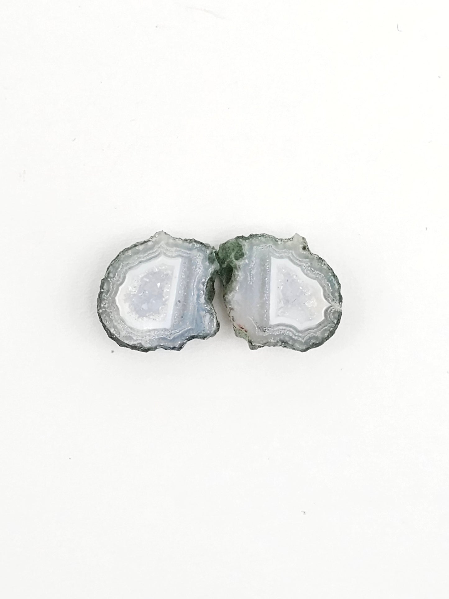 Tabasco Geode Cabochon Pair | Natural Mexican Geode