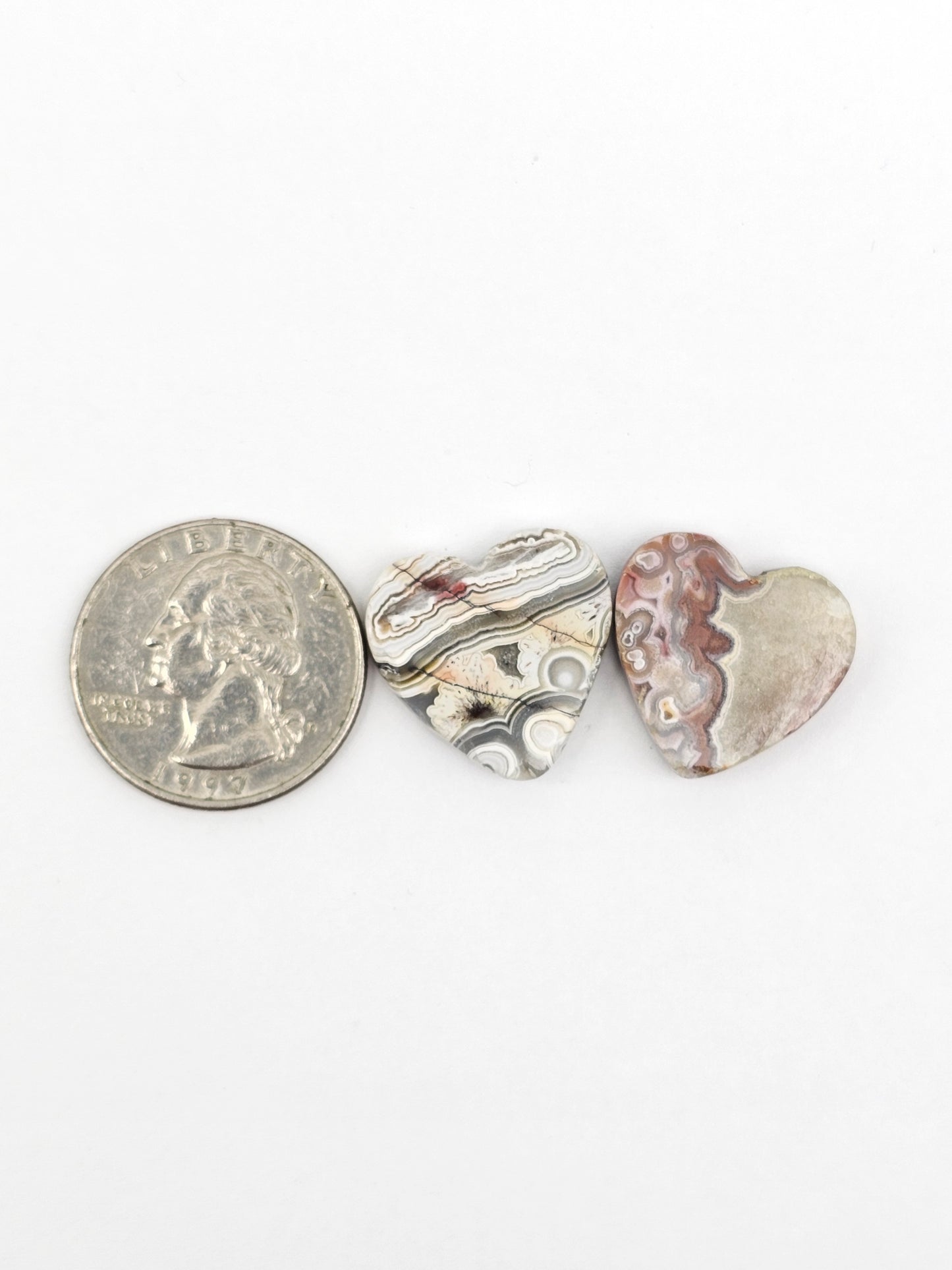 Mexican Crazy Lace Agate Pair Cabochons
