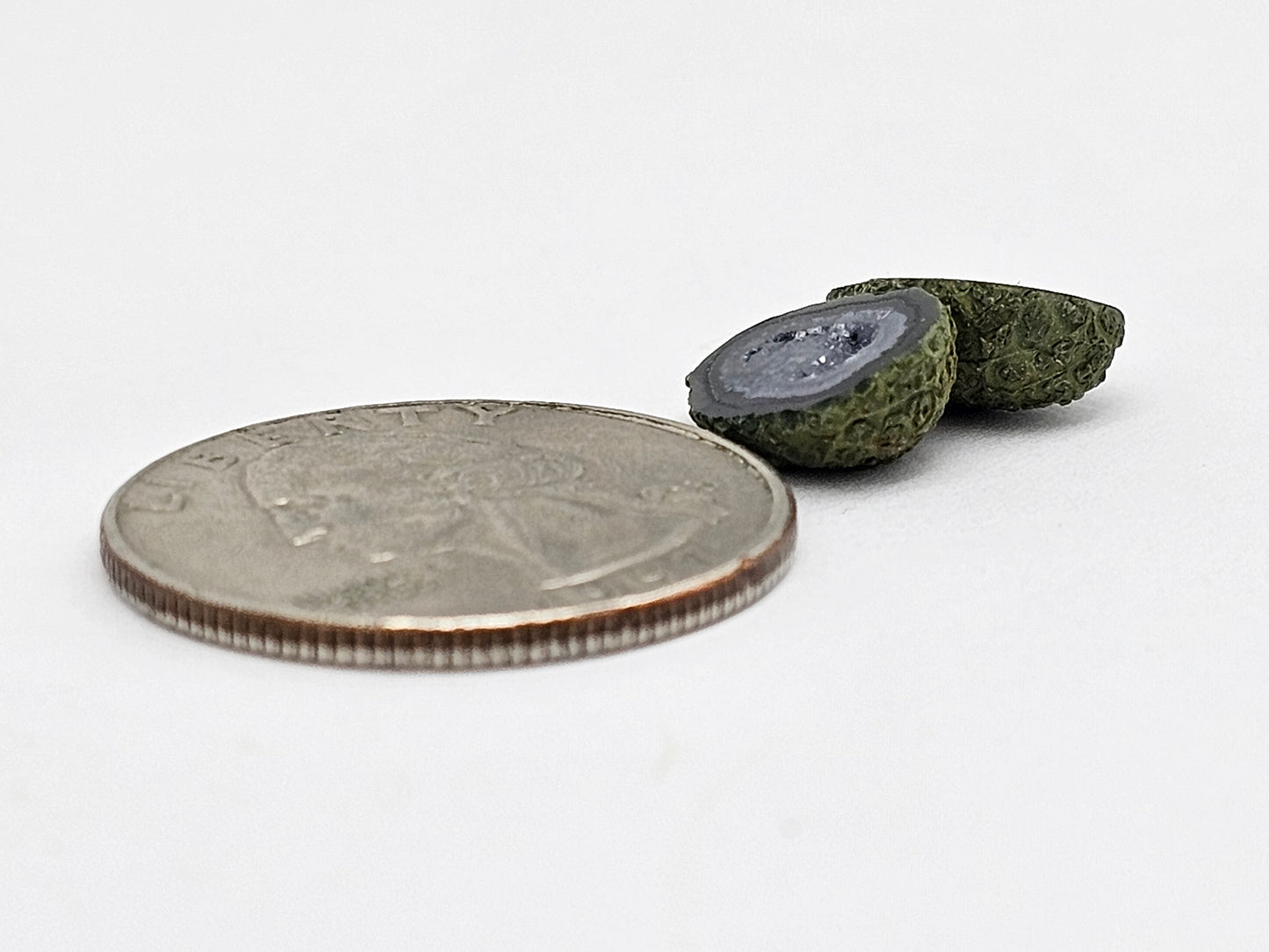 Tabasco Geode Cabochon Pair | Natural Mexican Geode